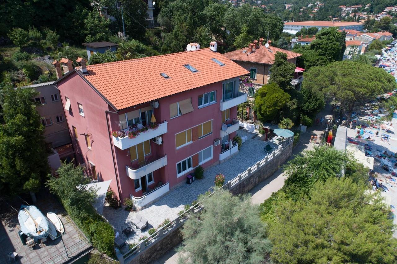 Beachfront Apartment Rosa Del Mar Jardin Mošćenička Draga 外观 照片